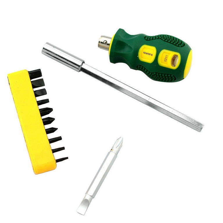 威力狮12件套组合螺丝批12合一多用螺丝刀 多头螺丝刀钟表批W0211