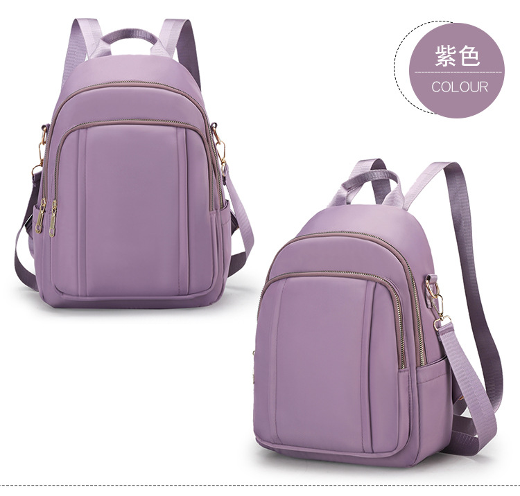 2022 nueva mochila de color sólido simple al aire libre portátil ocio mochila de mediana edad mochila de viaje al aire libre