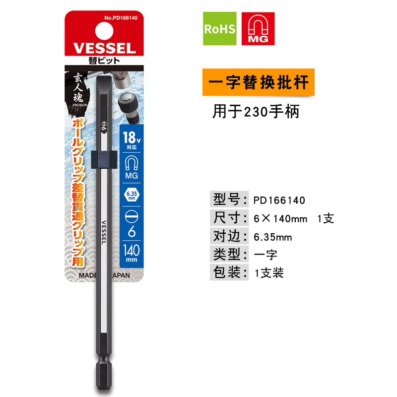 Mango para Puntas de Destornillador con Carraca 1/4 6.3mm de Acero al Carbono