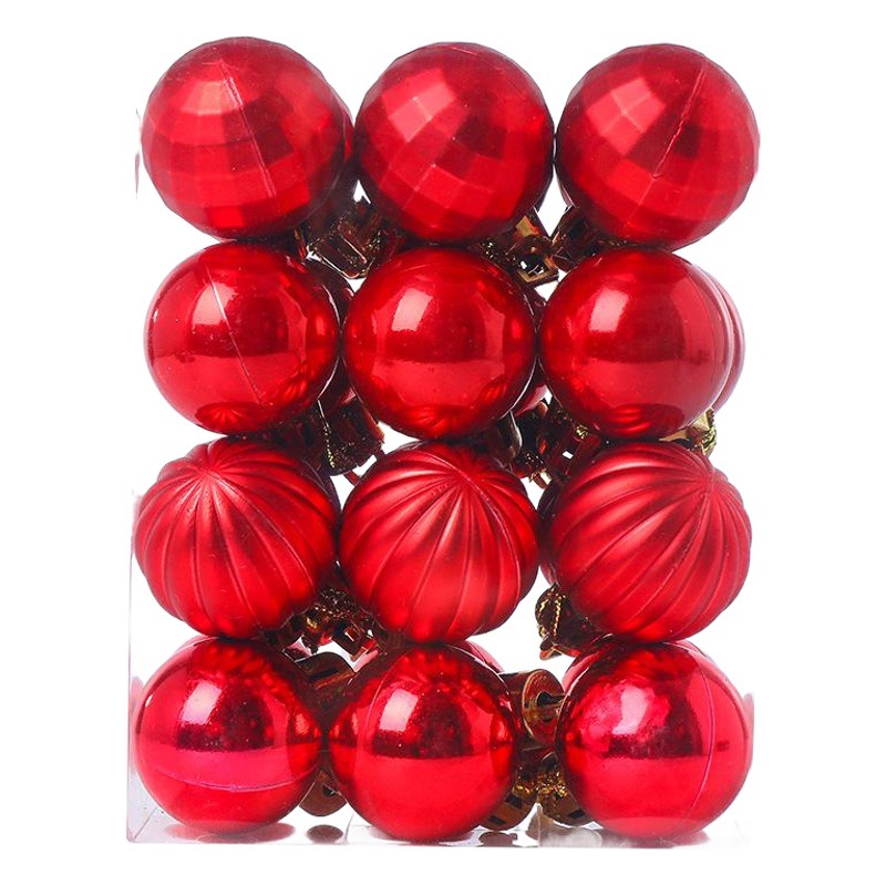 Spot nueva bola de Navidad en caja bola de colores de Navidad colgante de árbol de Navidad accesorios de decoración azul colgante de Navidad