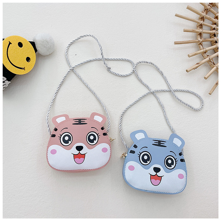2022 Year of the Tiger New Children's coin Purse, Auspicious Tiger crossbody fashionable pu cute single-shoulder bag for both men and women undefined