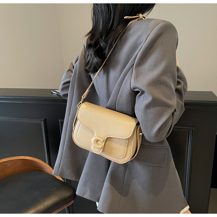 Korean niche fashion handbag for women 2025 new style simple solid color casual small square bag with a sense of high-end crossbody undefined
