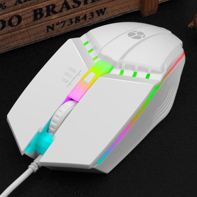 Fábrica al por mayor juego competitivo ratón e-sports USB ratón con cable deslumbrante transfronterizo Amazon comercio exterior en stock