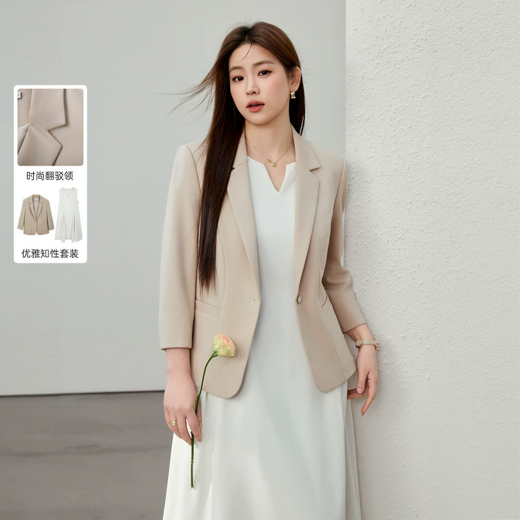 [Модный темперамент простой пригородный темперамент набор из двух частей] Funny Show большой размер женский толстый mm2025 весенний новый