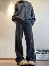 老钱风七彩条纹灯芯绒裤子男款秋冬小香风卫裤直筒美式复古休闲裤