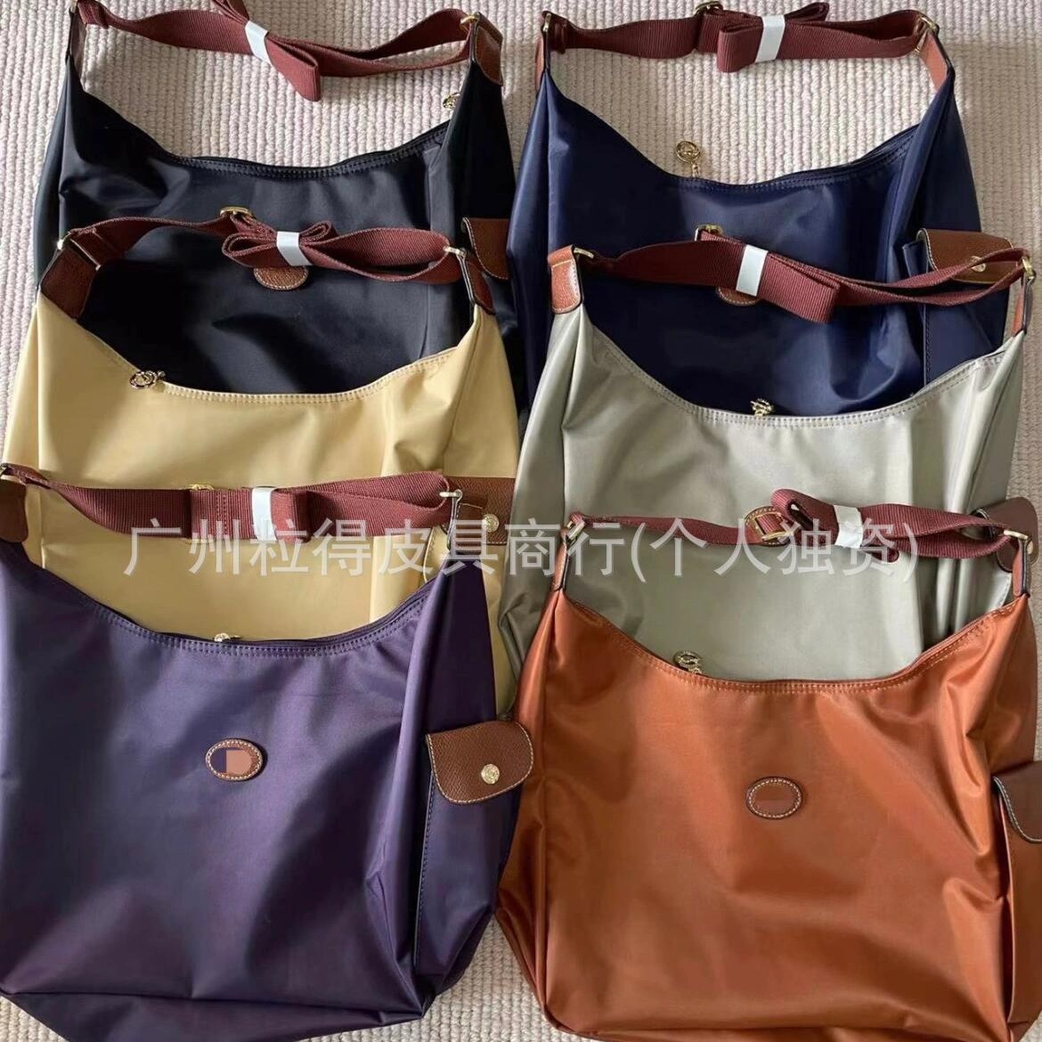 Longxiang bag, Wang Fei's same style hobo messenger bag, underarm bag, waterproof nylon large-capacity tote bag, crossbody bag, trendy