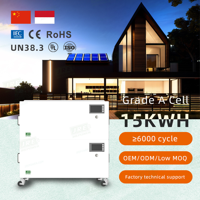 出口48V300Ah磷酸铁锂ESS堆叠式光伏电太阳能储能LFP锂电池组