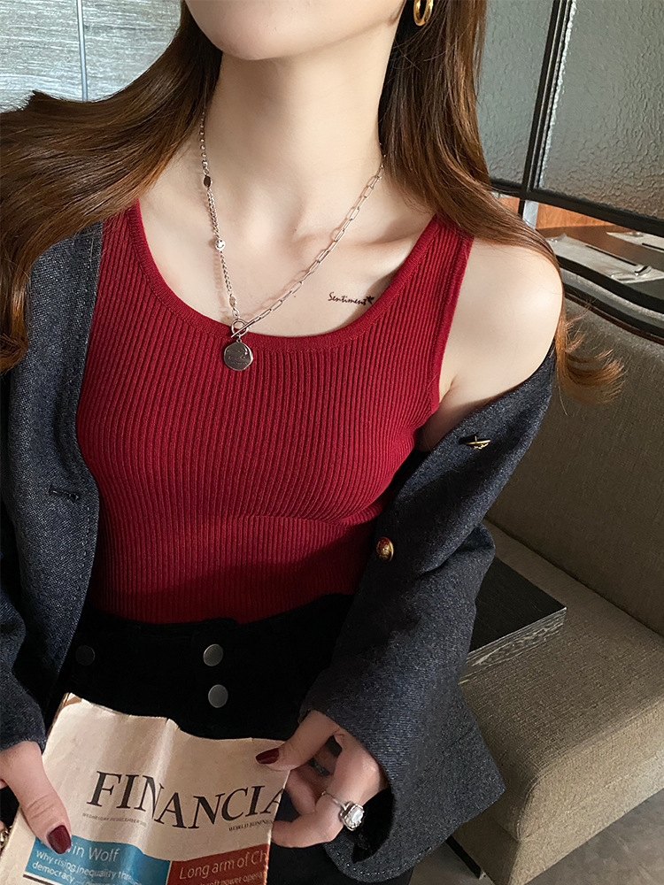 새해 레드 ~ 라운드 넥 스타일