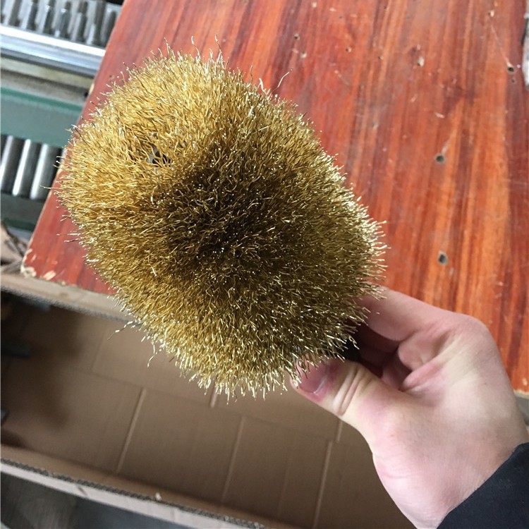 Rodillo de cepillo de alambre de acero chapado en cobre industrial, rodillo de alambre de acero inoxidable de alambre de cobre, pulido y pulido, eliminación de óxido, rodillo de cepillo de rueda de alambre de acero enrollado