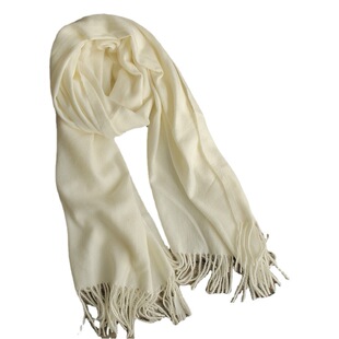 Tie-dyed White Cotton and Linen Scarf Children's Hand-dyed Cotton Tassel Long Scarf Printed Polyester Shawl Tourist Gift