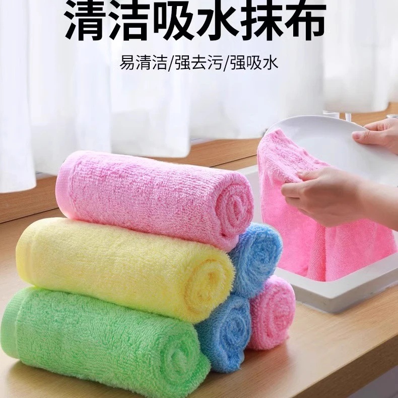 Oil-Free Wood Fiber Dishwashing Cloth, Non-Stick Oil Dishwashing Cloth, Household Kitchen Rag, Water-Absorbent, Decontamination, Thickened and Durable
