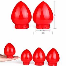 玻璃灯罩家用红色佛灯波灯财神灯灯供佛具大灯罩红灯罩一件批发