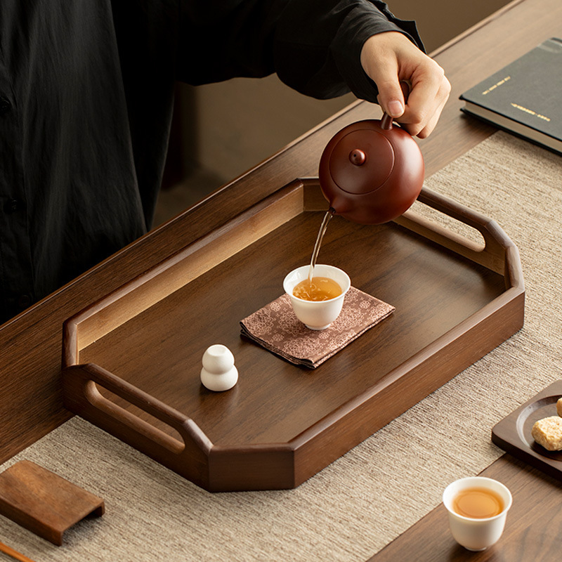 軽量高級ティートレイ、フルーツトレイ、八角形ハンドルトレイ、デザートトレイ、ディナープレート、カップ収納トレイ、デザートケーキトレイ|undefined