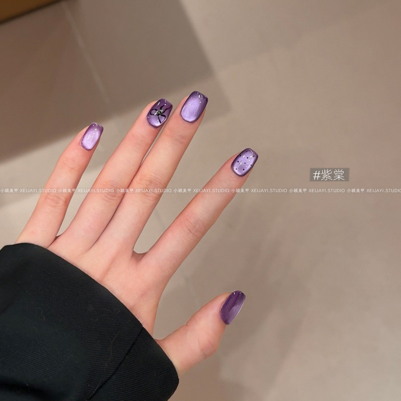 小颖美甲-5g罐装超细磁粉猫眼胶系列美甲光疗猫眼指甲油胶百搭色|undefined