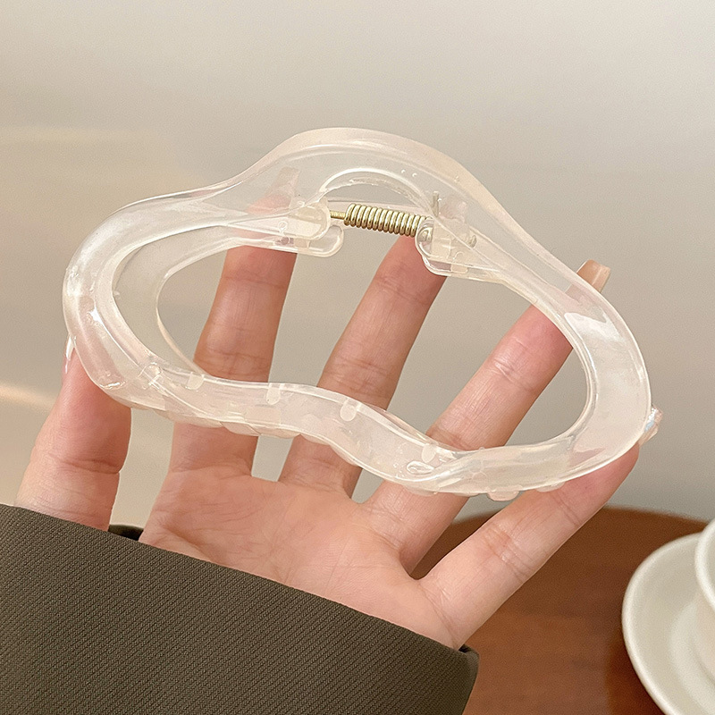 Gran clip de tiburón esmerilado acrílico simple horquilla tocado volumen gran horquilla de alto grado accesorios para el cabello al por mayor