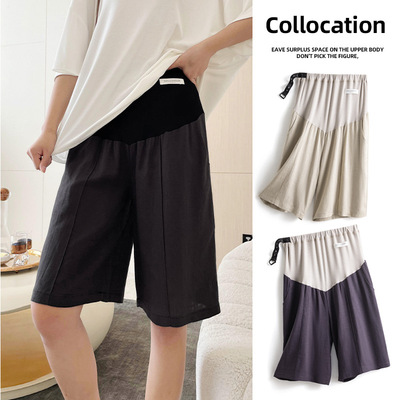 Maternity Pants shorts leisure time pregnant woman shorts 2021 new pattern pregnant woman shorts Cotton and hemp