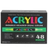 48 straight liquid black box [double-headed and two-color]