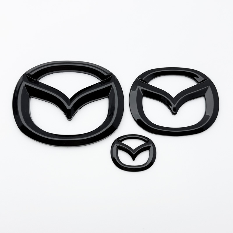 Suitable for Mazda 3 Angkesela Atez Cx4 Cx30 Cx-5 Black Warrior Front and Rear Logo Cover Stickers