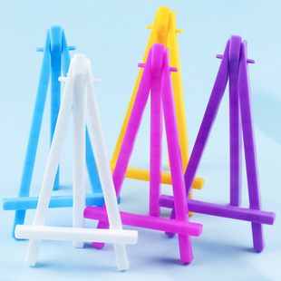 Manufacturer Wholesale Children's Colorful Plastic Display Easel Mini Student Small Tripod Picture Frame Photo Frame