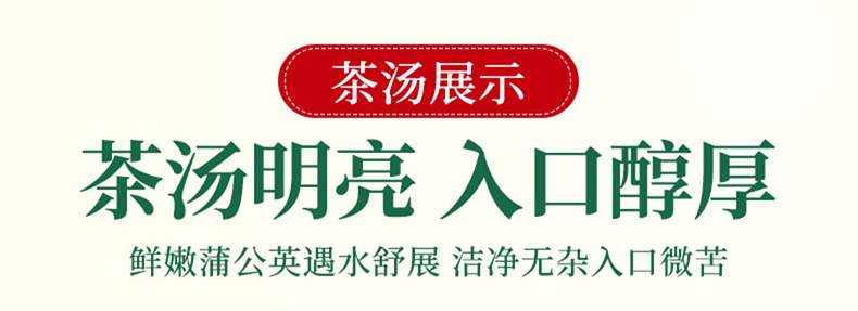 Dandelion Leaf Tea Pu Gong Ying 500g Roasted Loose Herbal Tea from Sichuan preparation