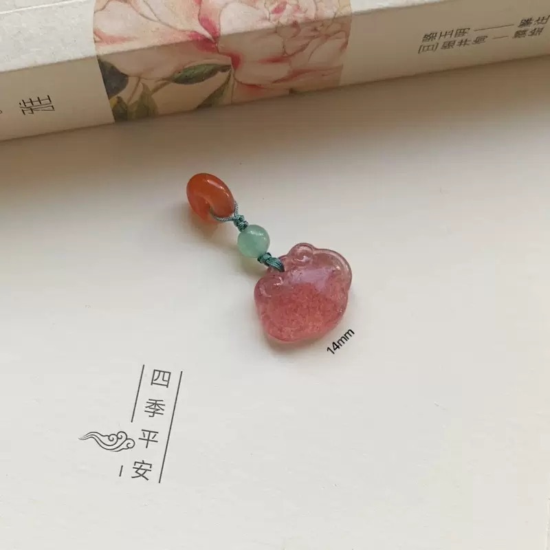 天然南紅隔珠ペンダントと田玉小提溜ブレスレットアクセサリー手串ペンダントネックレスdiy手作りコーディネート|undefined