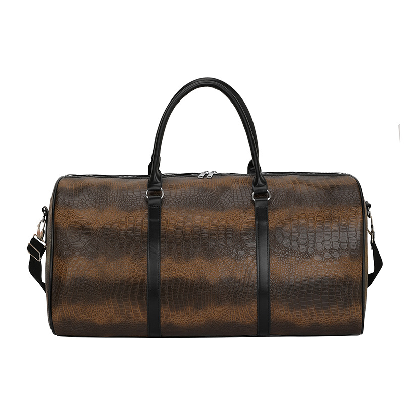 Bolsa de viaje portátil personalizada de comercio exterior transfronterizo bolsa deportiva al aire libre de corta distancia bolsa deportiva europea y americana cocodrilo bolsa