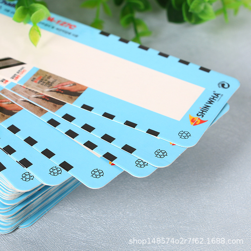 白卡纸彩色印刷纸板圆角模切