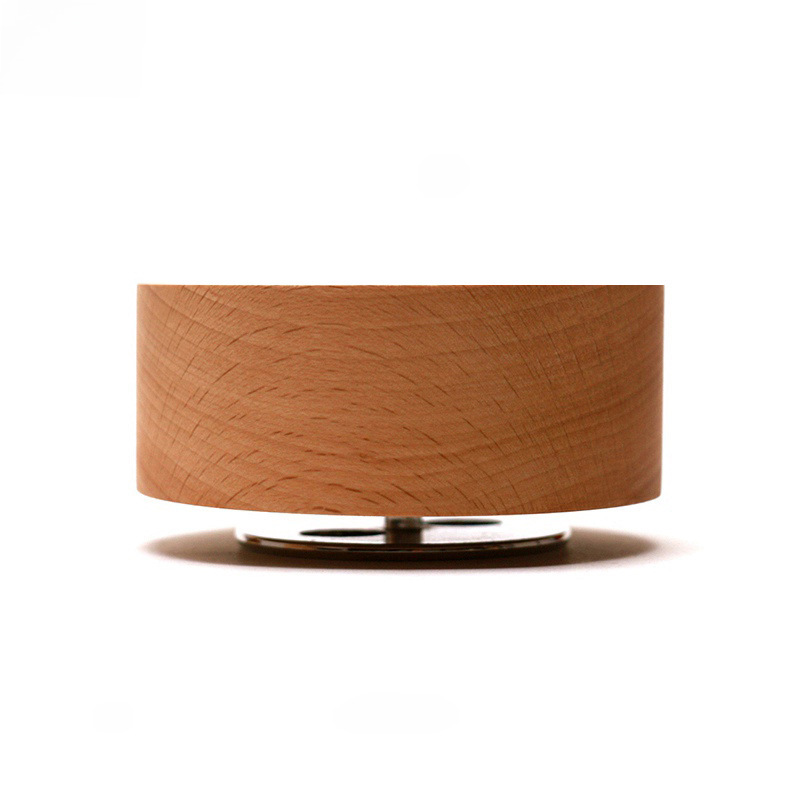 Flying Song wooden Center turn round clay rotating music box base diy music box Sky City Creative