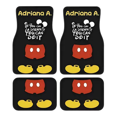 Avtomobil döşəmə paspasları – Mat Wear-resistant in stock - cartoon-car-floor-mats-6-3344cm-two-piece-set