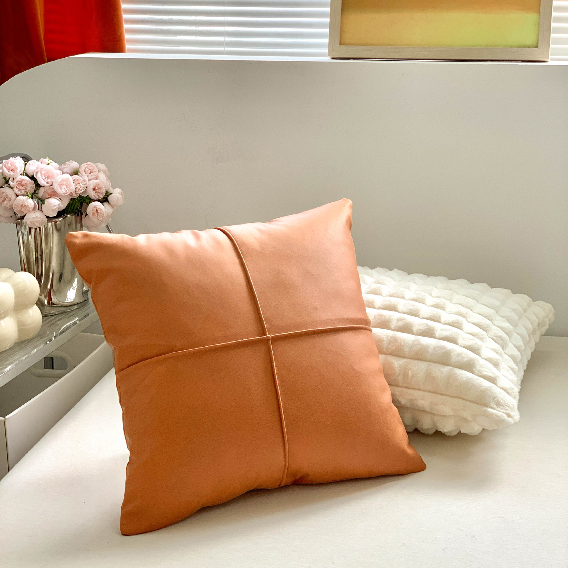 400g Weight throw pillow Home Textiles & Decor Type Plush Material Flower Pattern Cute, Pastoral Style Cute Pastoral Flower Plush Throw Pillow 7