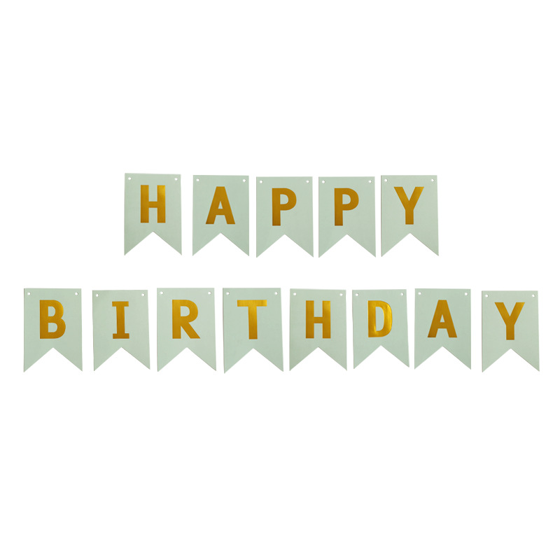 60g Weight Banner Event & Party Supplies 1 Set Quantity Party, Birthday Occasion Cloth Material Birthday Festival Letter, Fish, Fish Tail Pattern Simple Style, Classic Style Style Bronzing Craft Birthday Simple Style Classic Style Letter Fish Fish Tail Cloth Party Birthday Banner Party Supplies Balloons 1 Set 3