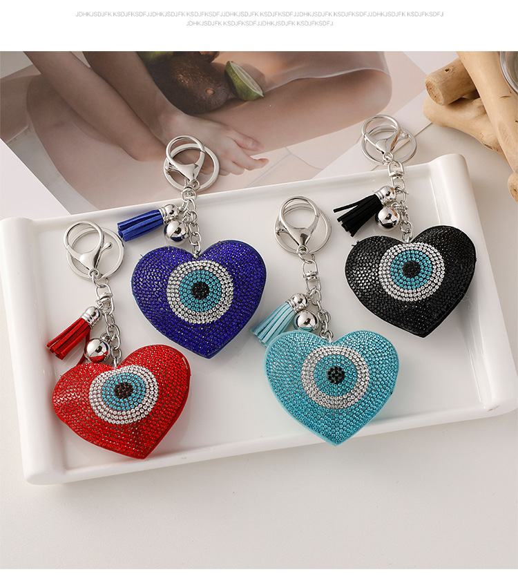 Modern Style Alloy Devil's Eye Men's Bag Pendant Keychain display picture 4