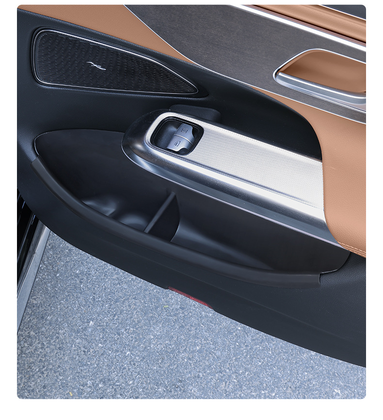 Mercedes-Benz E300L New E-Class E260L Door Storage Pocket Tpe Door Slot Pad Storage Box Organizer Car Interior Accessories