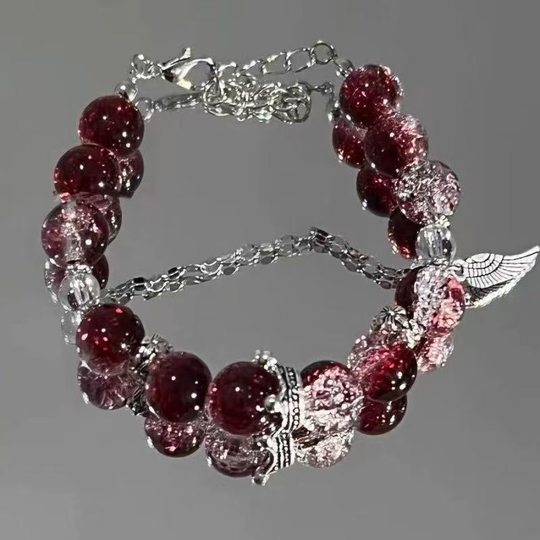 Novel-Inspired Beaded Tassel Bracelet for Women, Niche Design, High Aesthetic Value, Unique Personality, Versatile Friendship Bracelet Trend