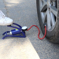 Portable pedal bicycle pump high-pressure car pedal air pump electric vehicle motorcycle universal pump