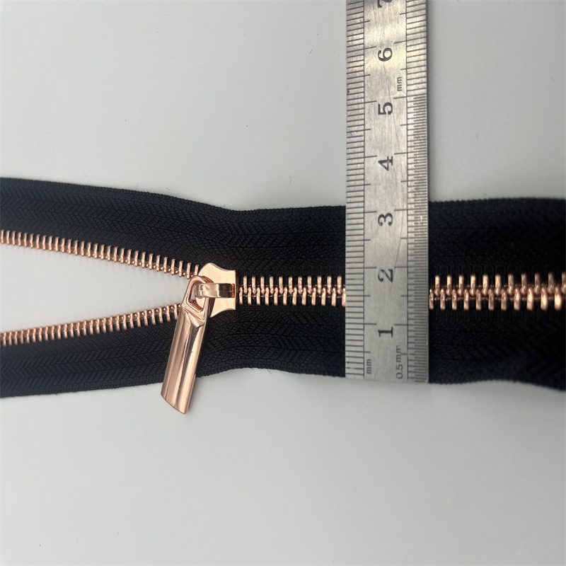 5#玫瑰金Y牙 玫瑰金双拉 玫瑰金单拉 玫瑰金牙 玫瑰金金属拉链