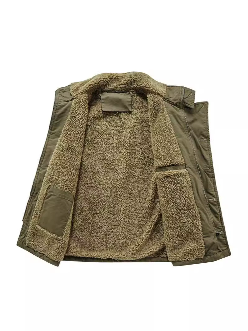 Зимний жилет, флисовый пуховик, (跨境贸易), Amazon, оверсайз