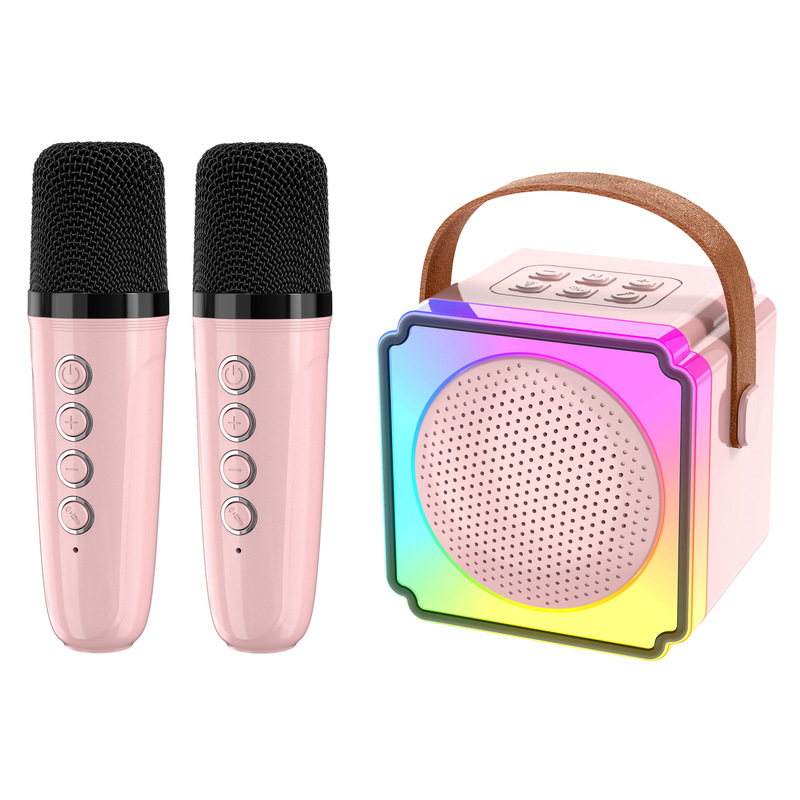 スポット P8 マイクとオーディオ統合子供のおもちゃ Bluetooth スピーカーカラオケマイクカラフルなデュアルマイクオーディオ|undefined