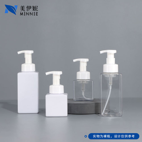 250/500ML Facial Cleanser Mousse Foaming Bottle PET Transparent Foam Bottle No-Rinse Disinfection Hand Sanitizer Empty Bottle