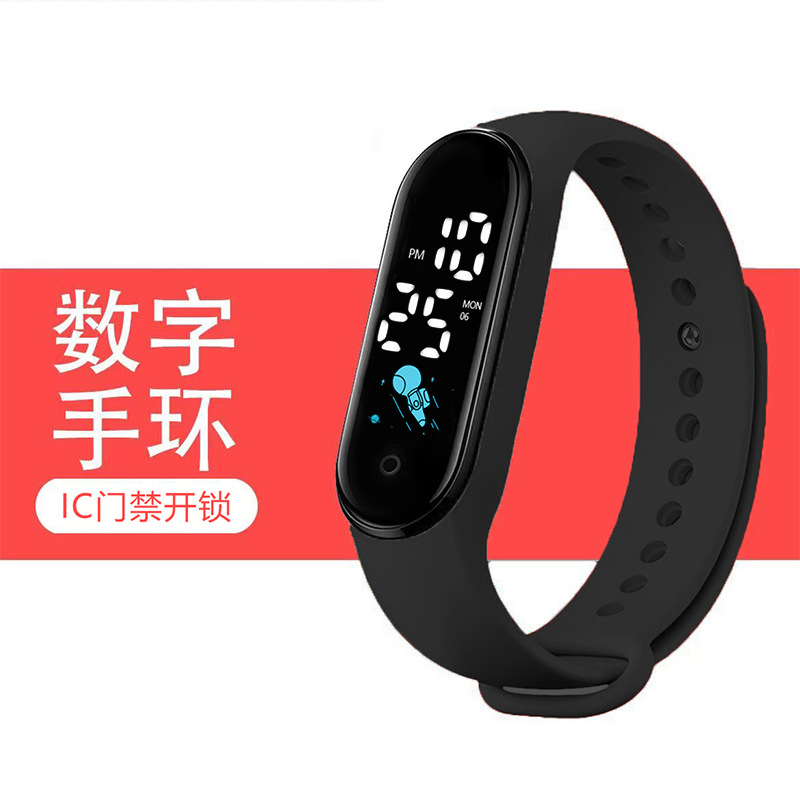 Venta directa de fábrica NFC control de acceso led reloj electrónico impermeable reloj para deportes al aire libre control de acceso IC portátil reloj de pulsera para estudiantes