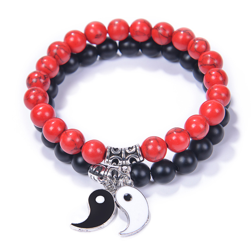 Holiday Occasion Chinoiserie Gossip Natural Stone Bracelets In Bulk