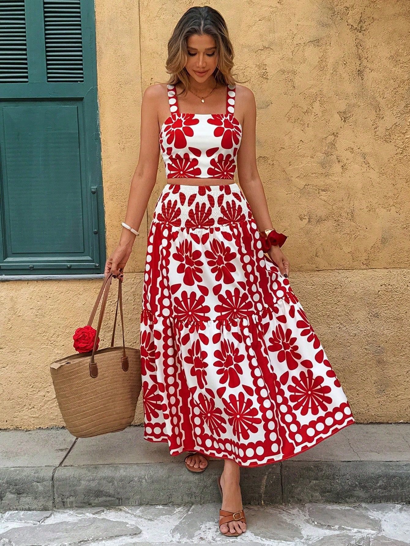Damen Sommer Set Mit Maxikleid Und Hose Für Den Urlaub_voghion.com