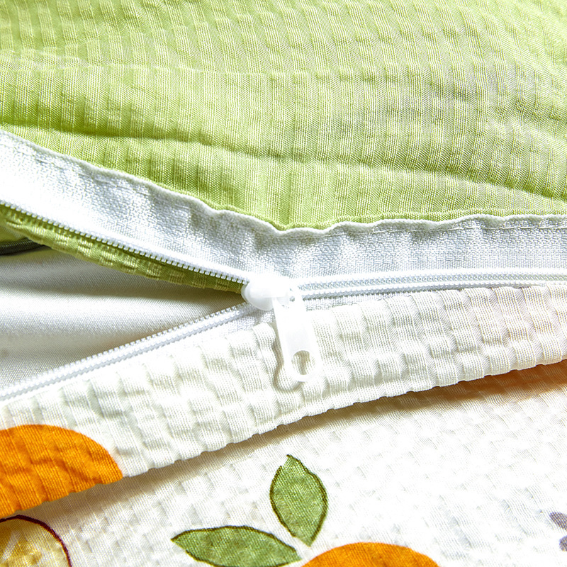 Washed Cotton Gauze Bedding Set Double Layer Duvet Cover Sheets_voghion.com
