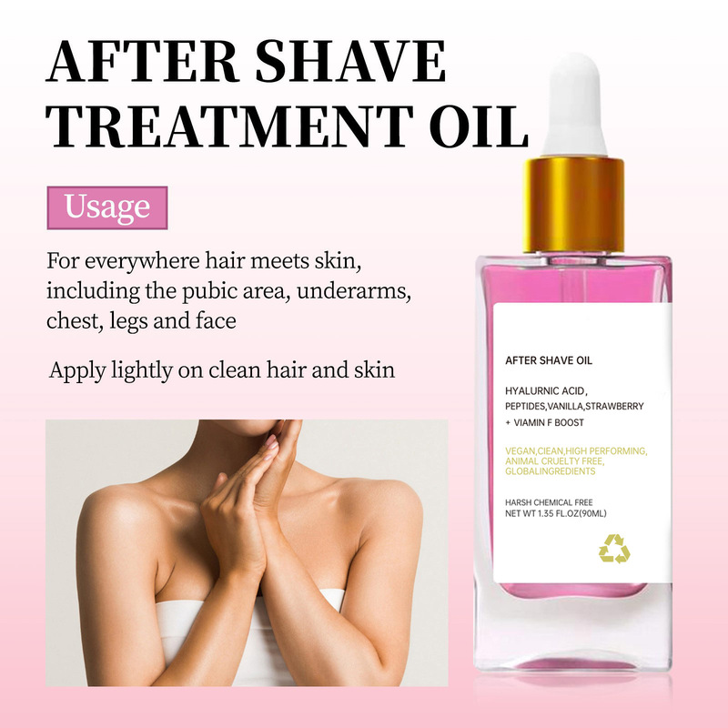 Cross-Border Popular Strawberry Aftershave Oil Soothing and Moisturizing Body Care Essence Aftershave Oil Firming Skin Moisturizing 90ml