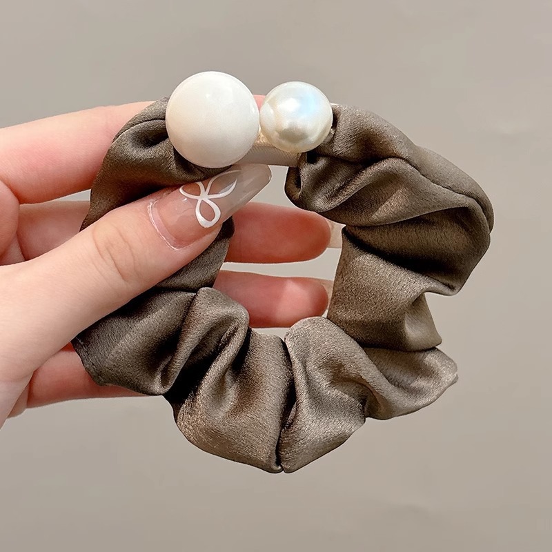 Anillo para el cabello de intestino grueso de gran tamaño coreano, bufanda cuadrada de alta calidad femenina, cuerda para el cabello, banda elástica y duradera, flor de viento perezosa