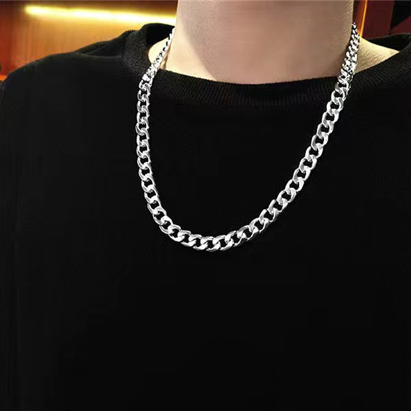 Fashion Solid Color Stainless Steel Plating Necklace 1 Piece