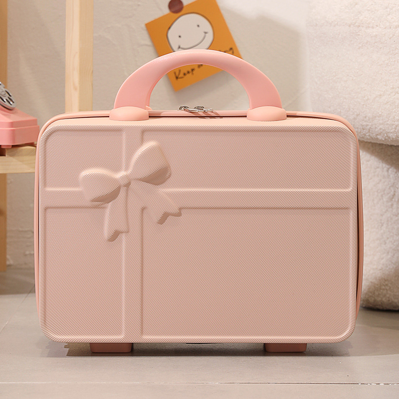 여행 가방 14 인치 수하물 패션 미니 메이크업 수하물 보관함 하이 컬러 가치 나비 동반자 선물 상자