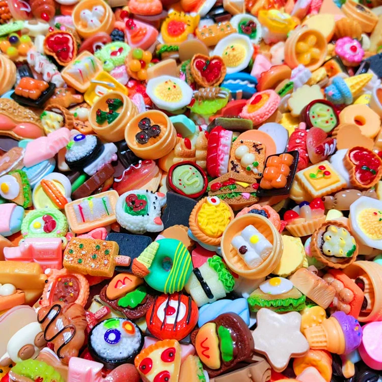 Не повторяйте миниатюрную еду играть Капли клей DIY крем клей ювелирные изделия мини сахарные закуски модель аксессуары из смолы