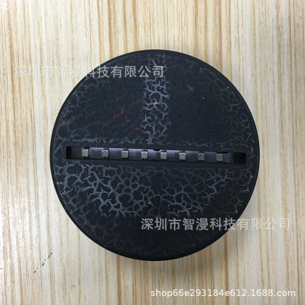 Base de luz nocturna nueva base de carga USB creativo control remoto táctil 3D noche luz LED lámpara de mesa base