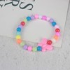 Children's cute bracelet, acrylic plastic beads from pearl, flowered